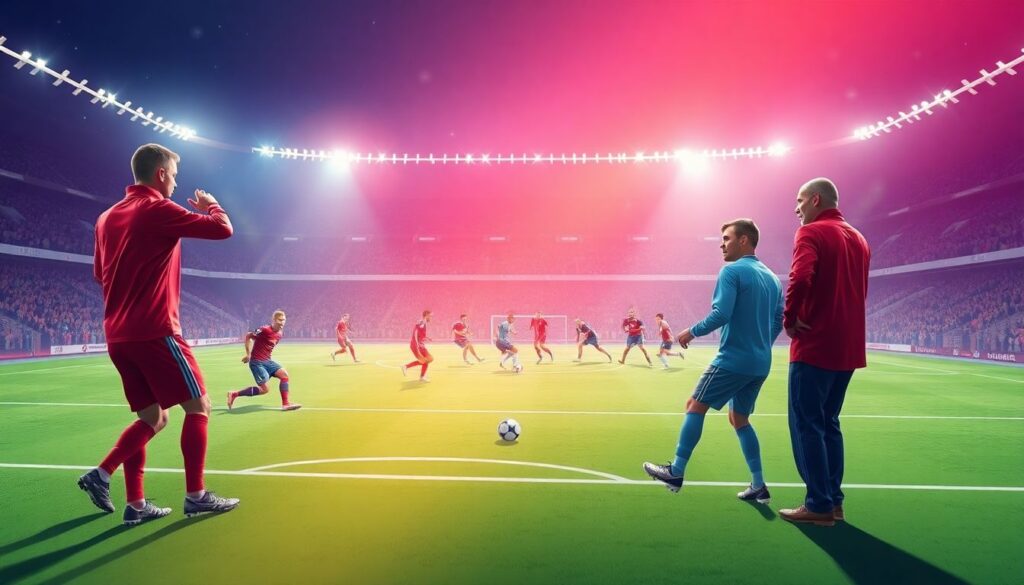 Эволюция стратегий владения мячом в футболе - иллюстрация