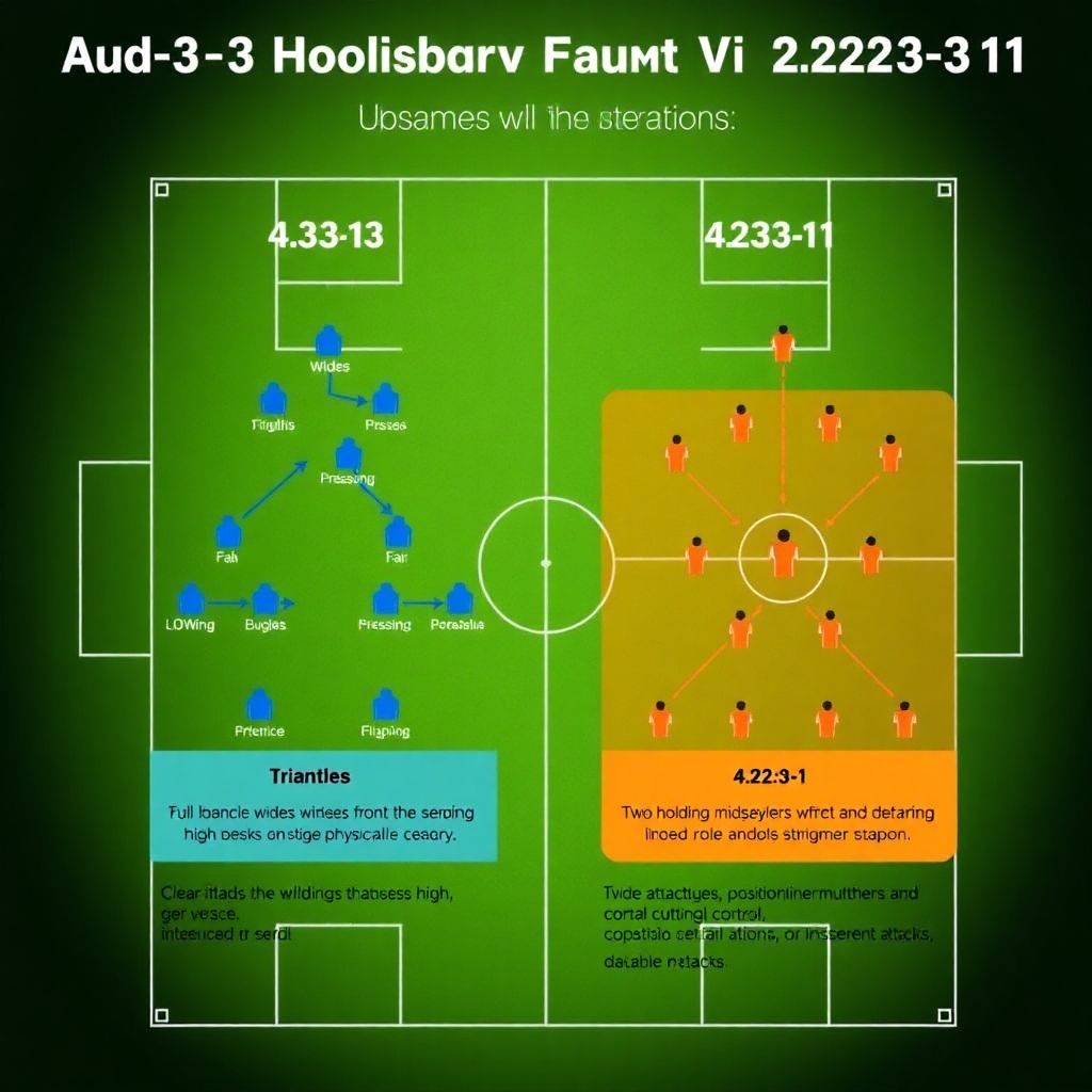 Сравнение юзабилити схем 4-3-3 и 4-2-3-1 в современных футбольных сезонах