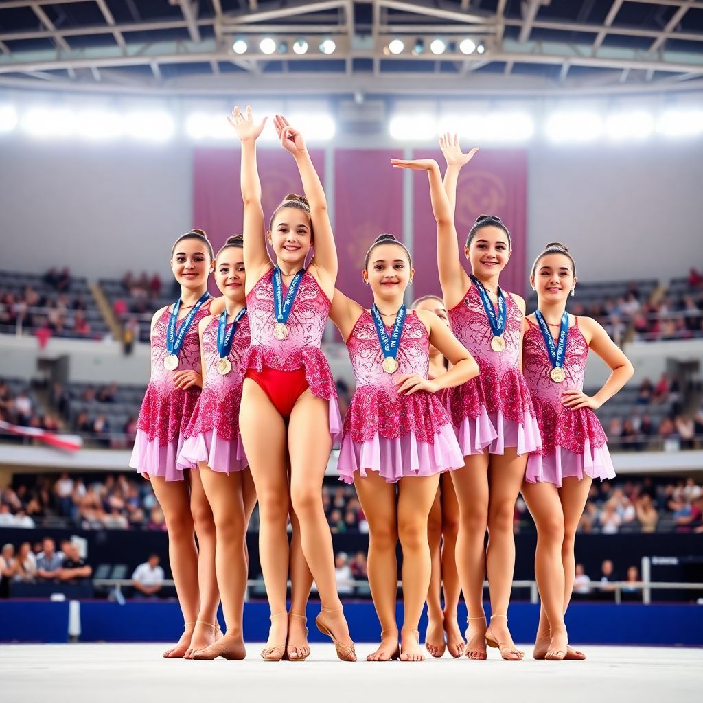 Фото первых триумфаторок чемпионата России: академия Алины Кабаевой доминирует