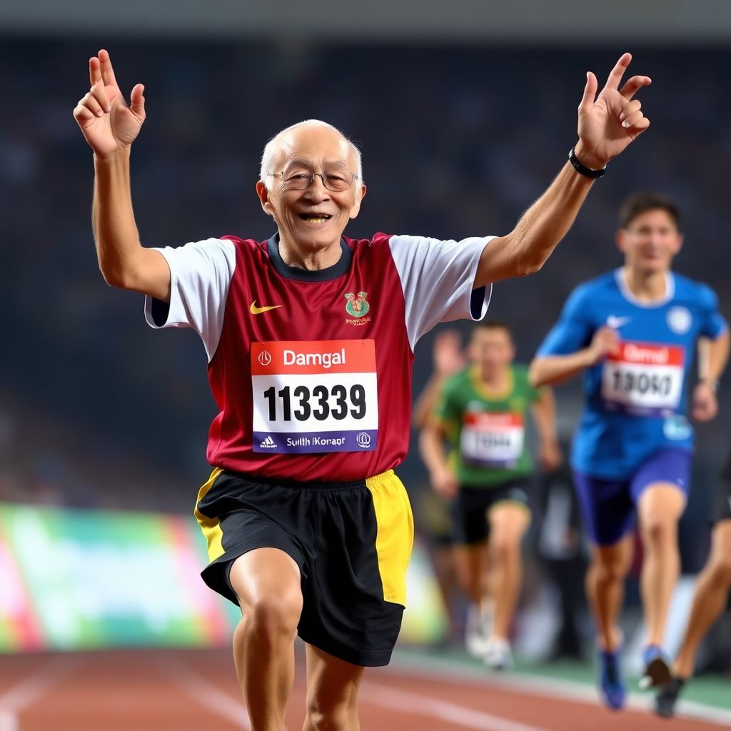92-летний спортсмен из Монголии выиграл чемпионат мира в беге на 100 метров